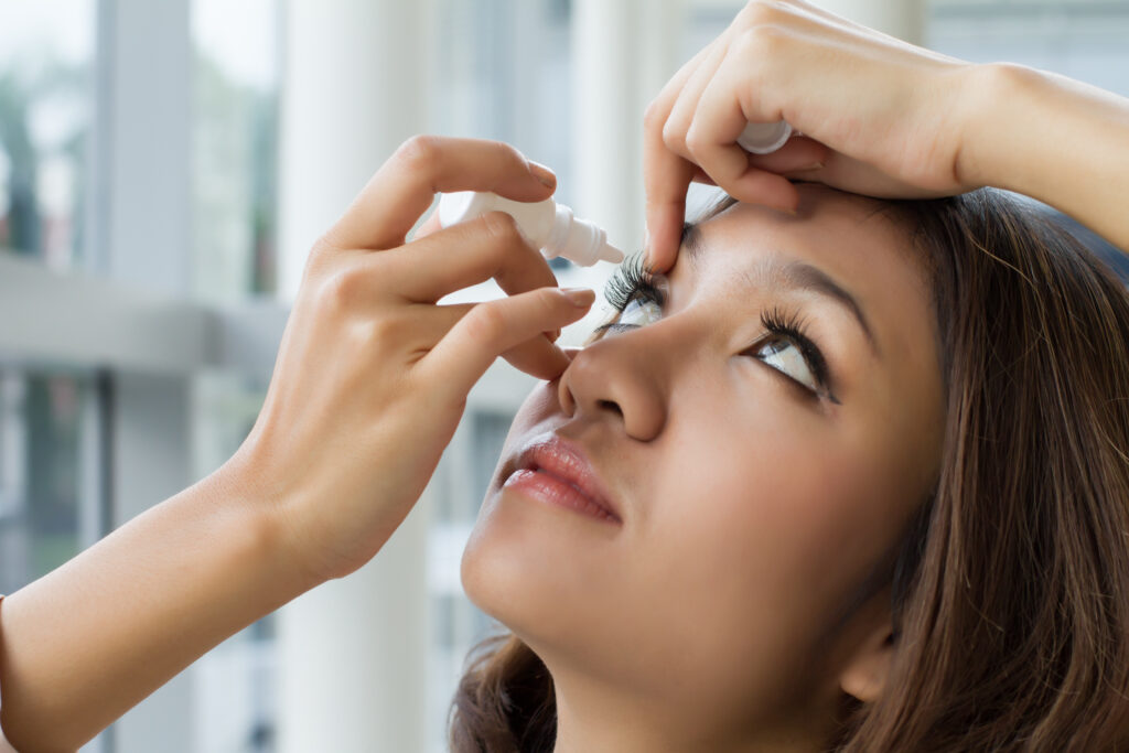Eye drops should be used at most 5 times a day. 